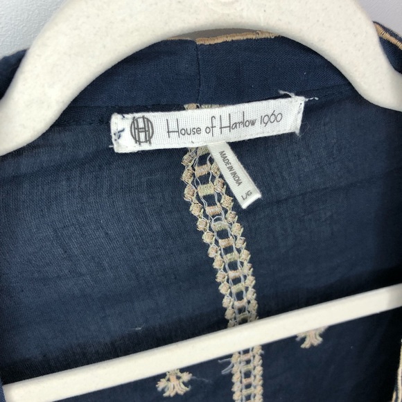 HOUSE OF HARLOW Kimono Jacket 1960 Embroidered Kimono Jacket - Picture 10 of 12